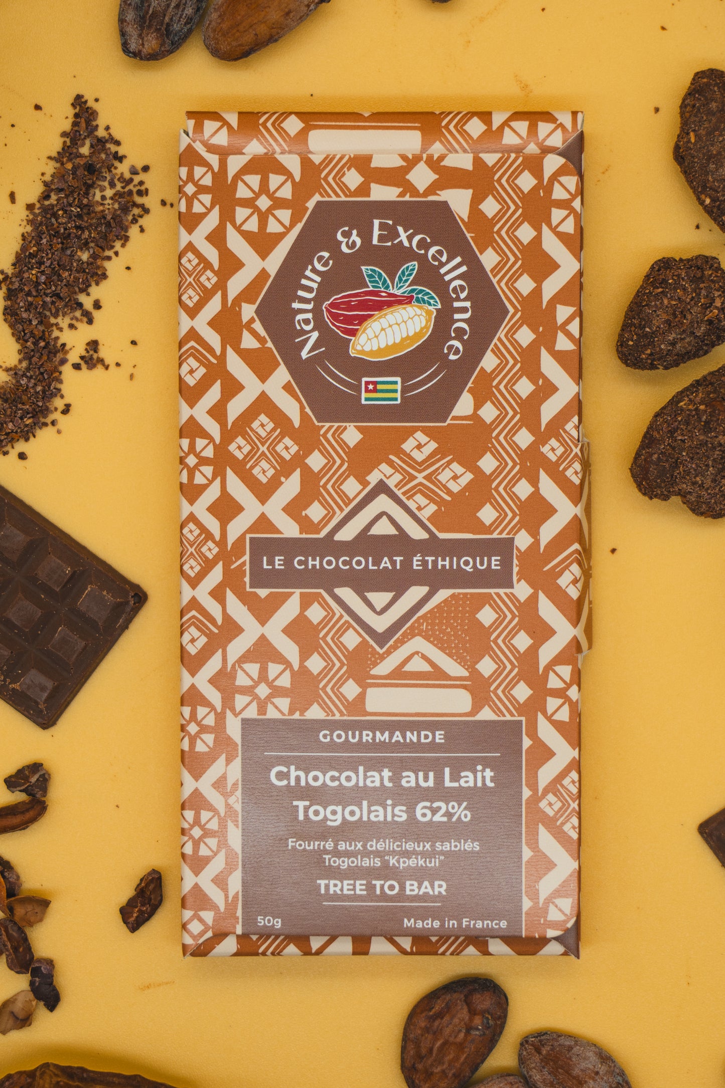 Gamme gourmande natex chocolat au lait 62%