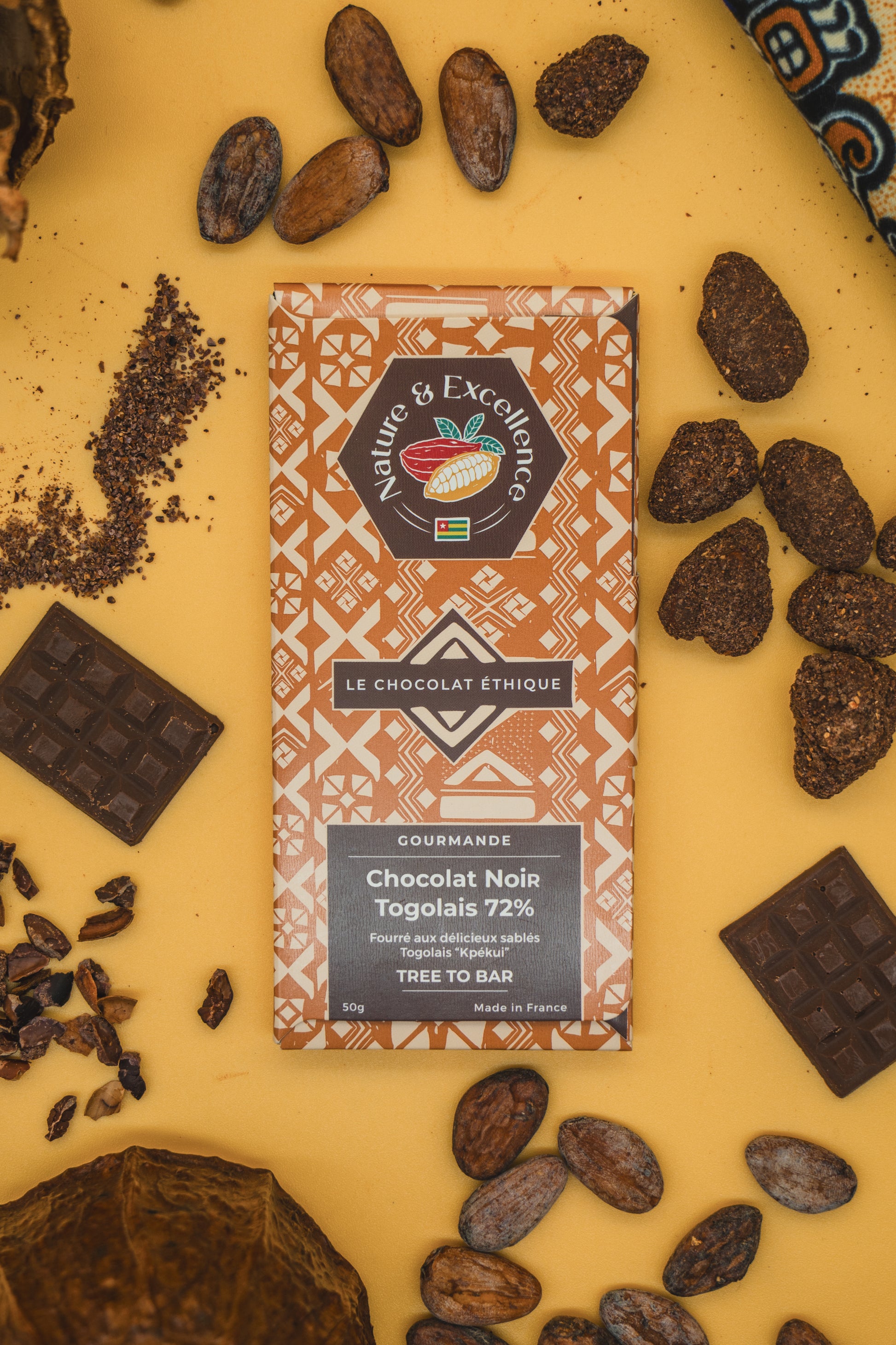 Gamme gourmande natex chocolat noir 72%