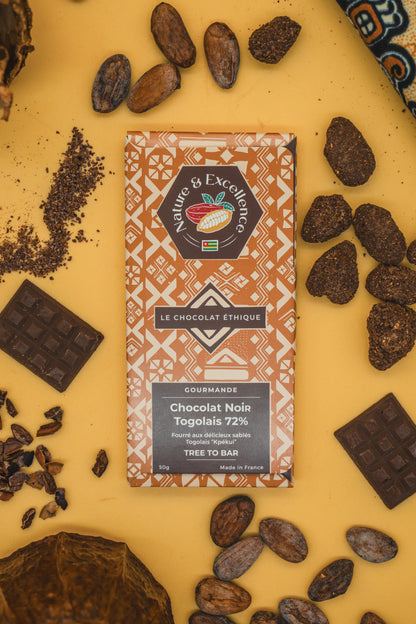 Gamme gourmande natex chocolat noir 72%