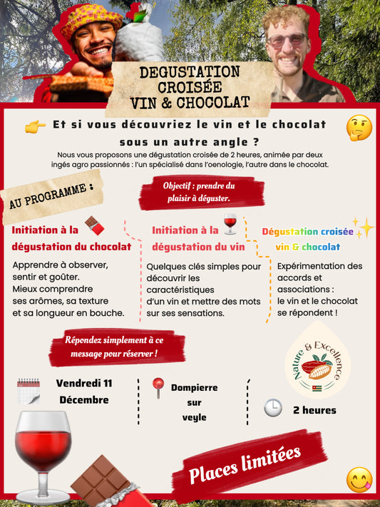 Dégustation croisée Vin – Chocolat
